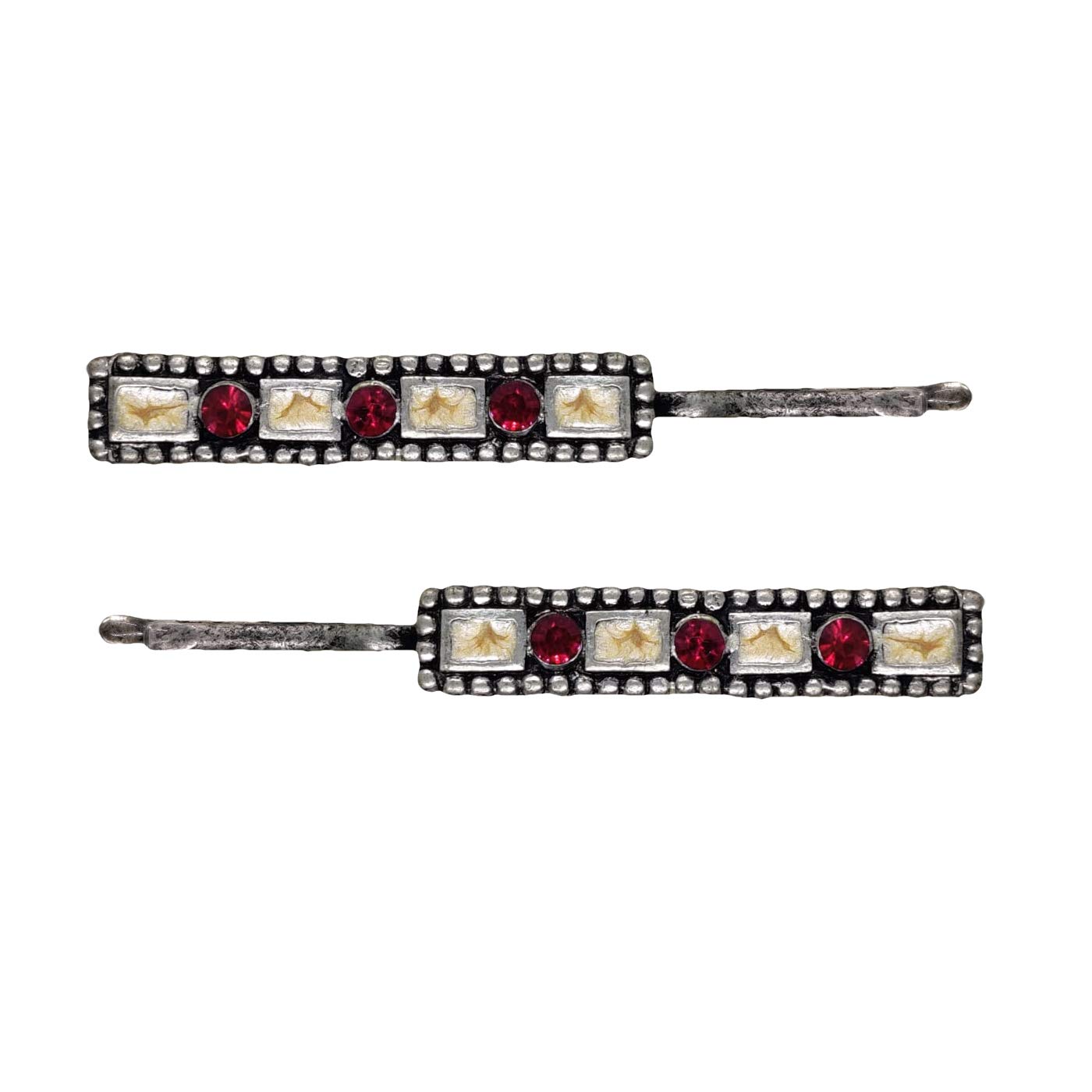 fure Metal Medieval Bobby Hair Pin (Antique Rhodium) for Women-picture-25