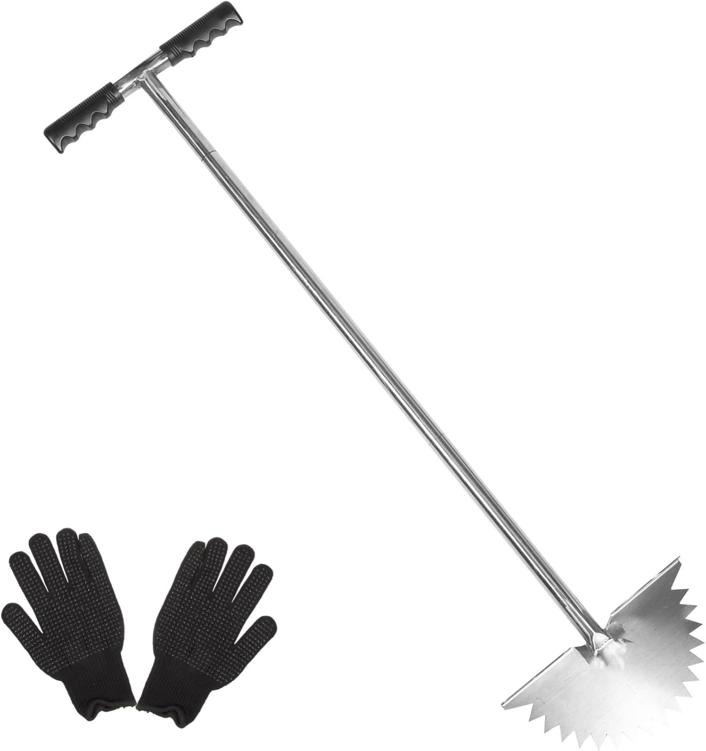 Handheld Grass Edger Tool Manual Lawn Trimmer Saw-Tooth Design for Precise Edging of Sidewalks Driveways and Flower Beds Construction User-Friendly and for All Users