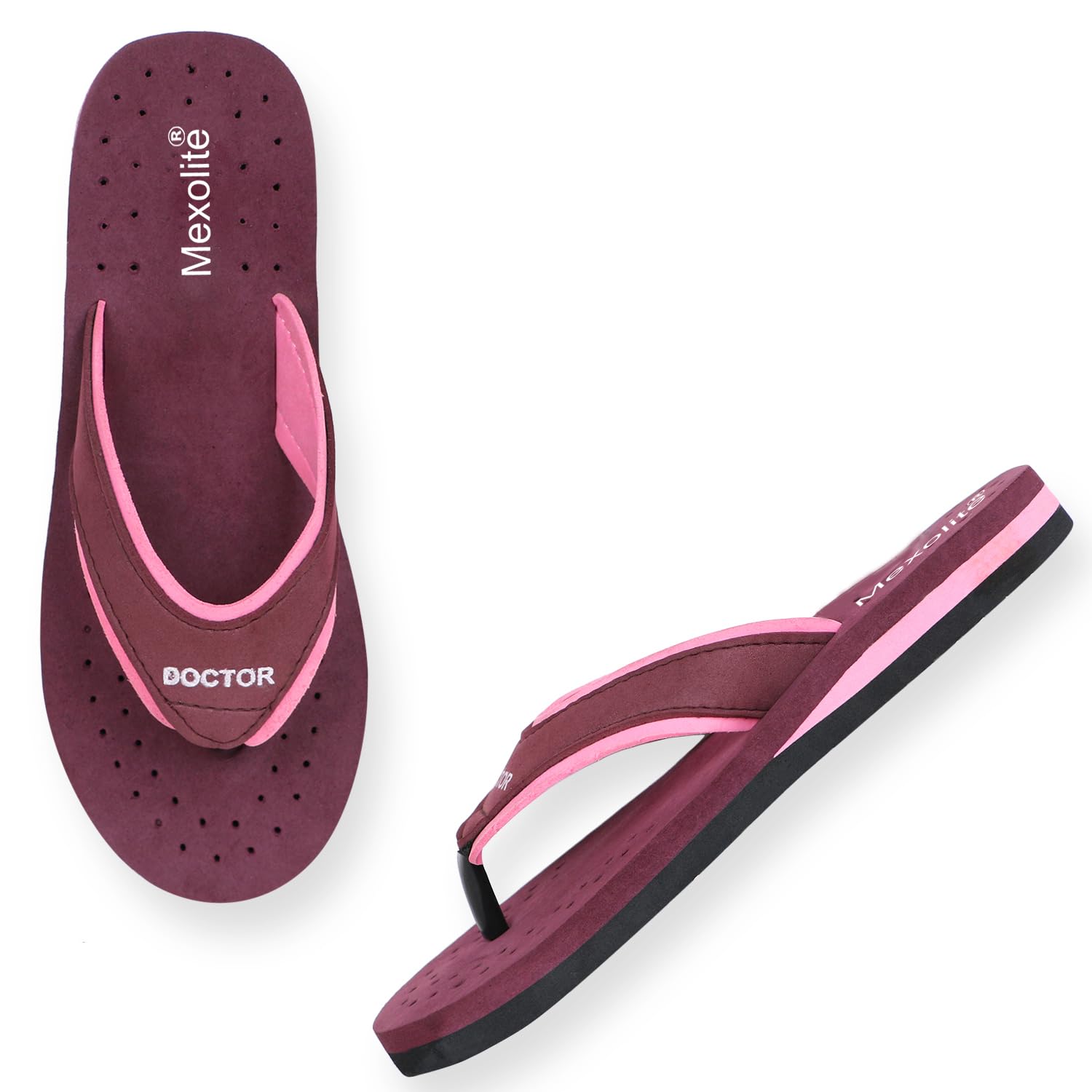 Mexolite Doctor Slipper Soft Sole Comfirtable Orthopedic Casual Flatheel Slipper For Women (Blue,Pink,Skyblue,Red,Brown,Maroon) (Maroon, 7) (B0CZXY8243) Amazon Price History, Amazon Price Tracker
