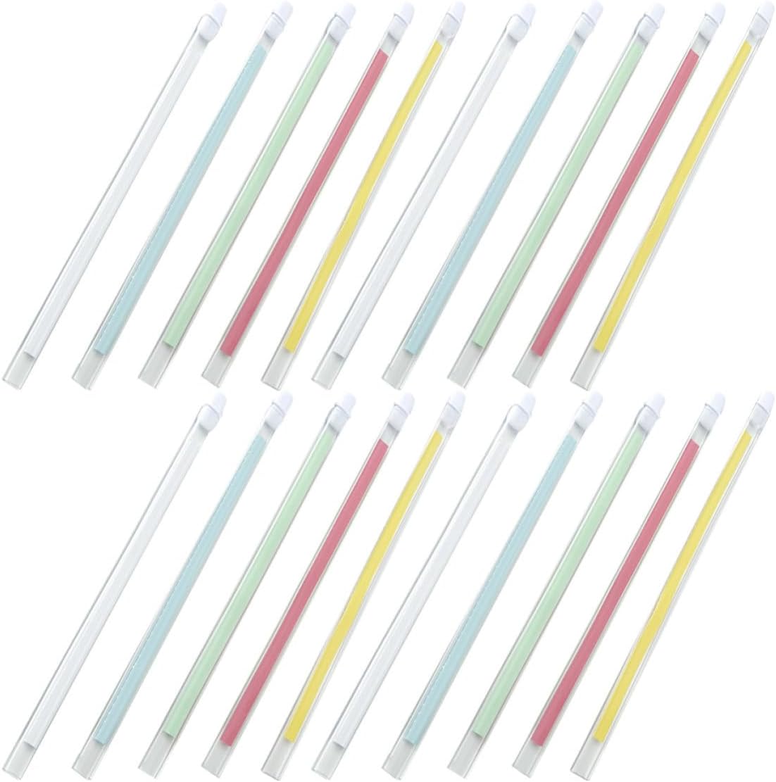 20pcs Adjustable Hospital Identification Wristbands for Patients and Elderly with Writable Paper Insert and Waterproof Plastic Material, Minimalist Design for Hospital Random Color