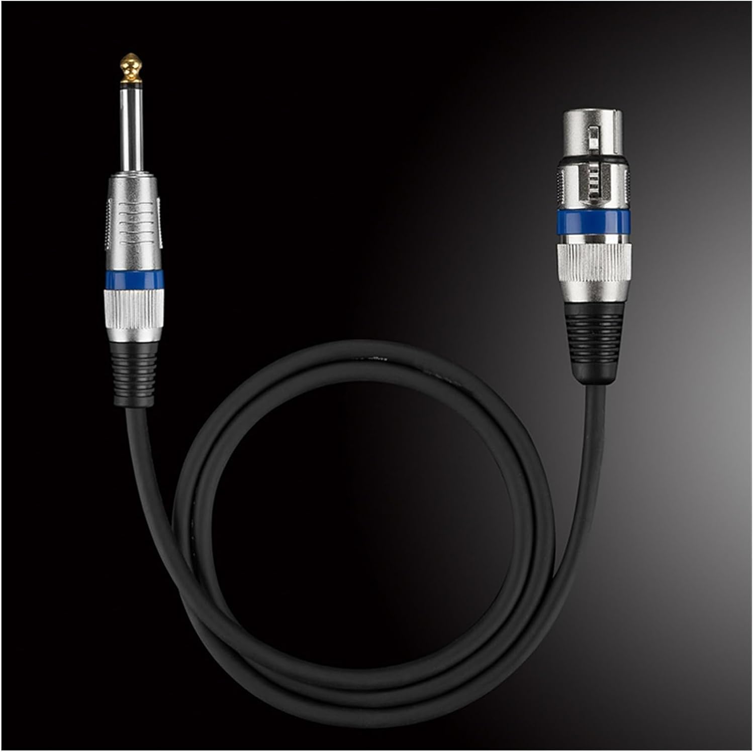 Conector De Microfone 6.35 Macho Para XLR Fêmea Cabo De Microfone Cabo ...