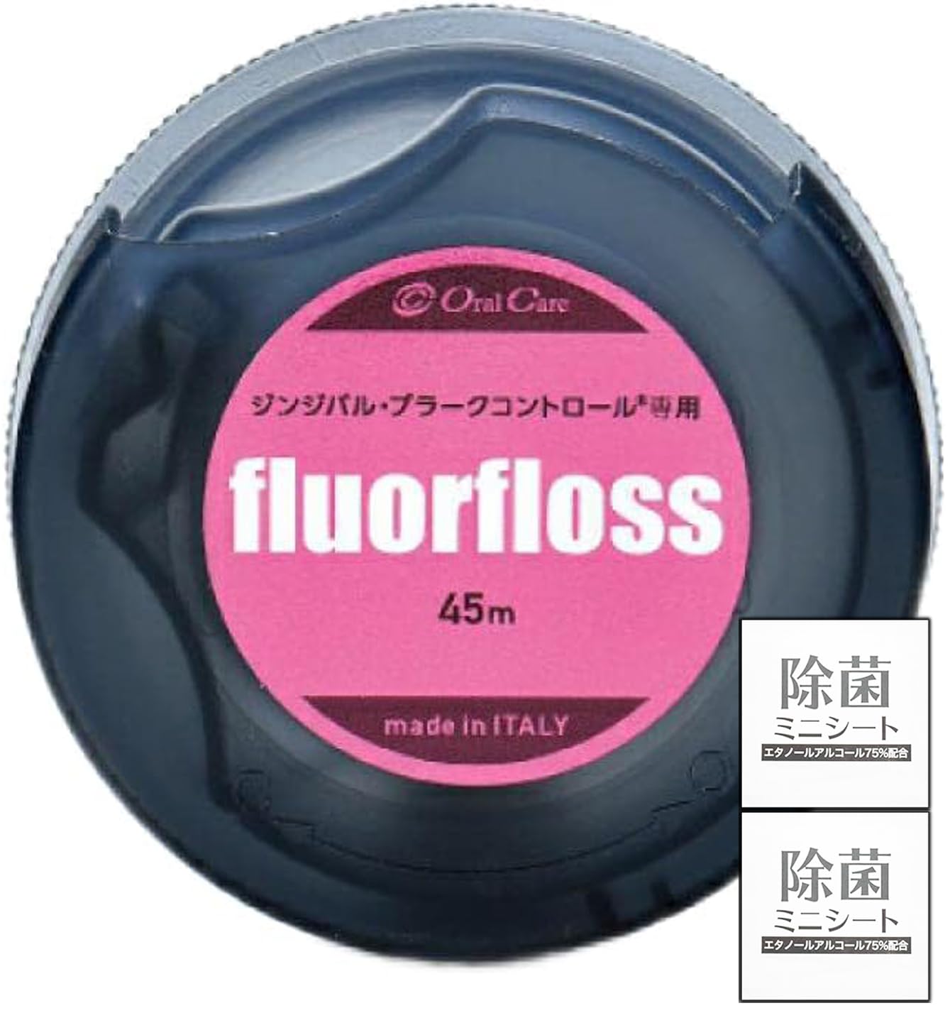 Oral Care Floor Floss, 17.6 ft (45 m), Includes Disinfecting Sheet, Dental Floss