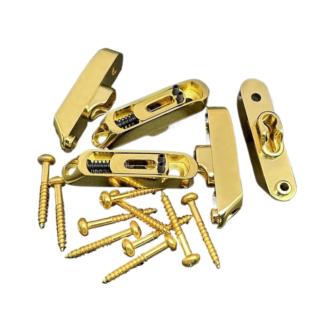 4/5/6/7/8-strunowy indywidualny mostek gitarowy 10.5x49.5mm pojedynczy ciąg mostka korpus koryta struna dzielona gitara mostek części do gitary (Color : Gold 5pcs)