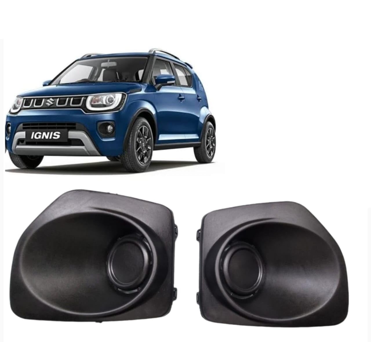 FOG Lamp Bezel Compatible For Maruti Ignis T-2 (Black Finish)-Set of 2(Pcs.)-image-23