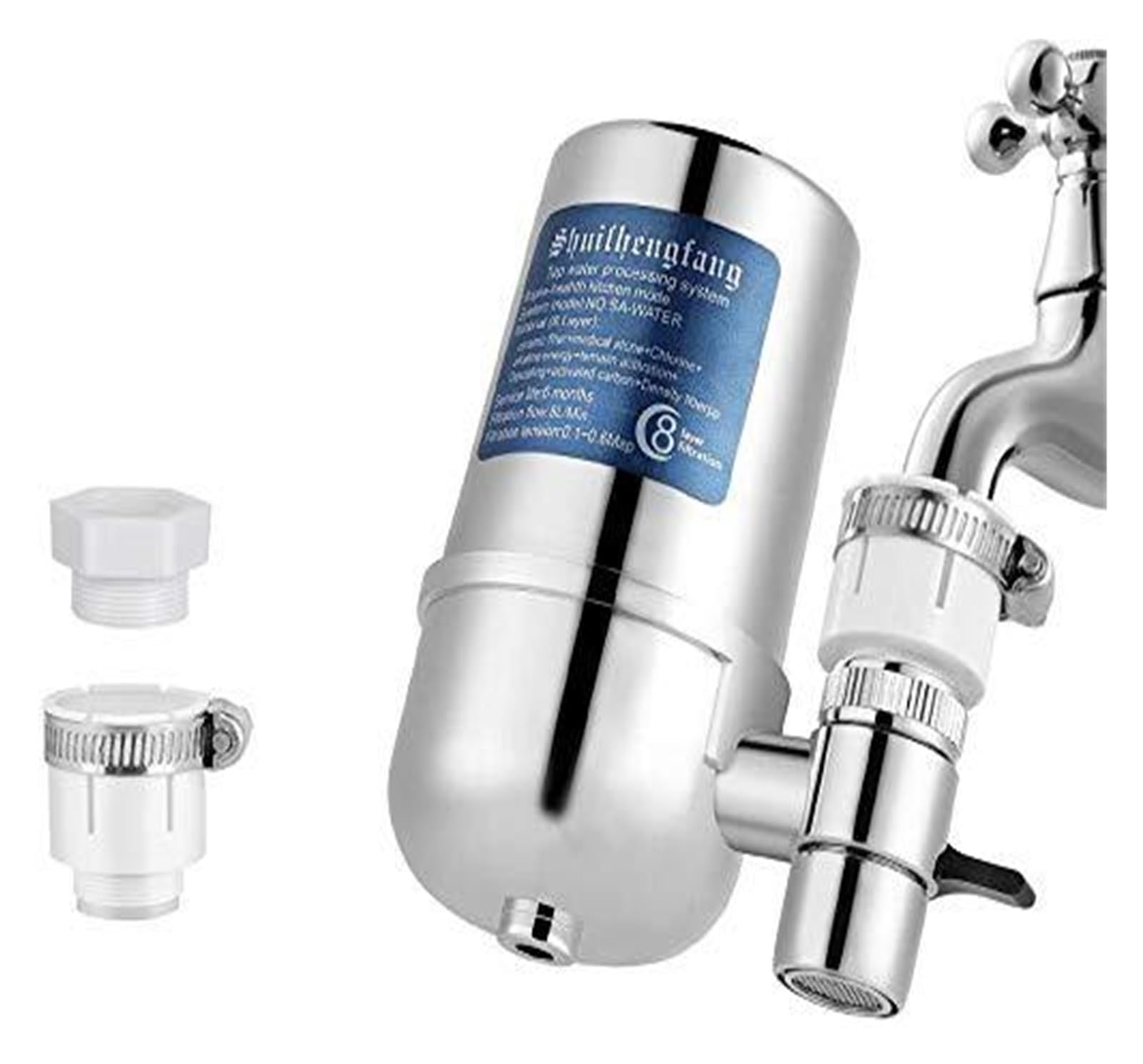 Purificateur d'eau Domestique pour Robinet, système de Filtration à 8 Couches, Filtre Essentiel pour Une Vie Saine
