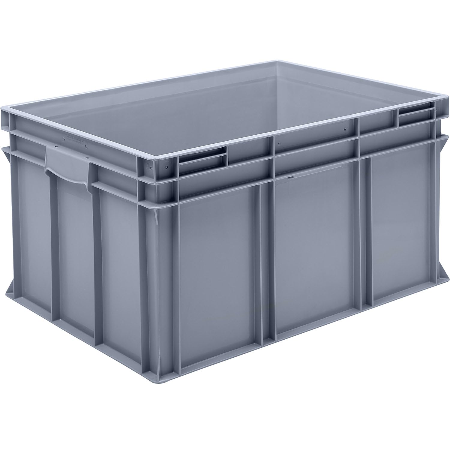 Contenitore impilabile a norma europea in polipropilene (PP), portata 20 kg, grigio argento, capacità 175 l, altezza esterna 425 mm, conf. 1 pz..