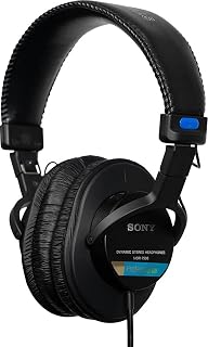 Sony MDR7506 Professional Studio Headphones - 40mm Drivers, Closed-Ear Design