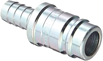 Dixon Valve D6S4 Steel Industrial Interchange Pneumatic Fitting, Nipple, 3/4" Coupling x 1/2" Hose ID Barbed