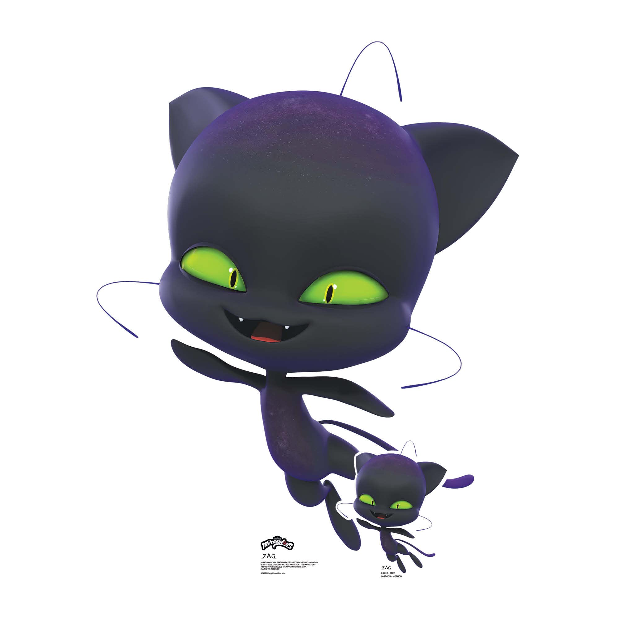 STAR CUTOUTSSC4205 Plagg Kwami Star Mini Cardboard Cut Out Height 93cm Miraculous: Tales of Ladybug & Cat Noir