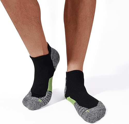 Miniatura 7 de WANDER - Calcetines deportivos de hombre para correr, 7 pares, gruesos y acolchados, para tobillo, para deporte, corte bajo, tallas 6-910-1212-14