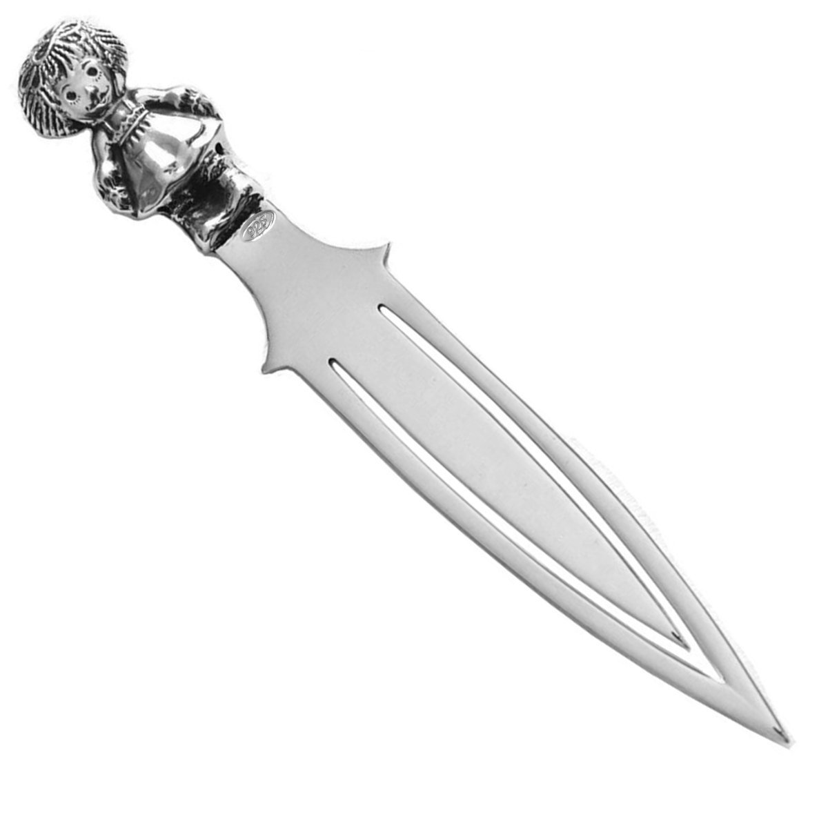 Silver Ice - Segnalibro in Argento Sterling 925, con Clip per Banconote, Lunghezza 11 cm