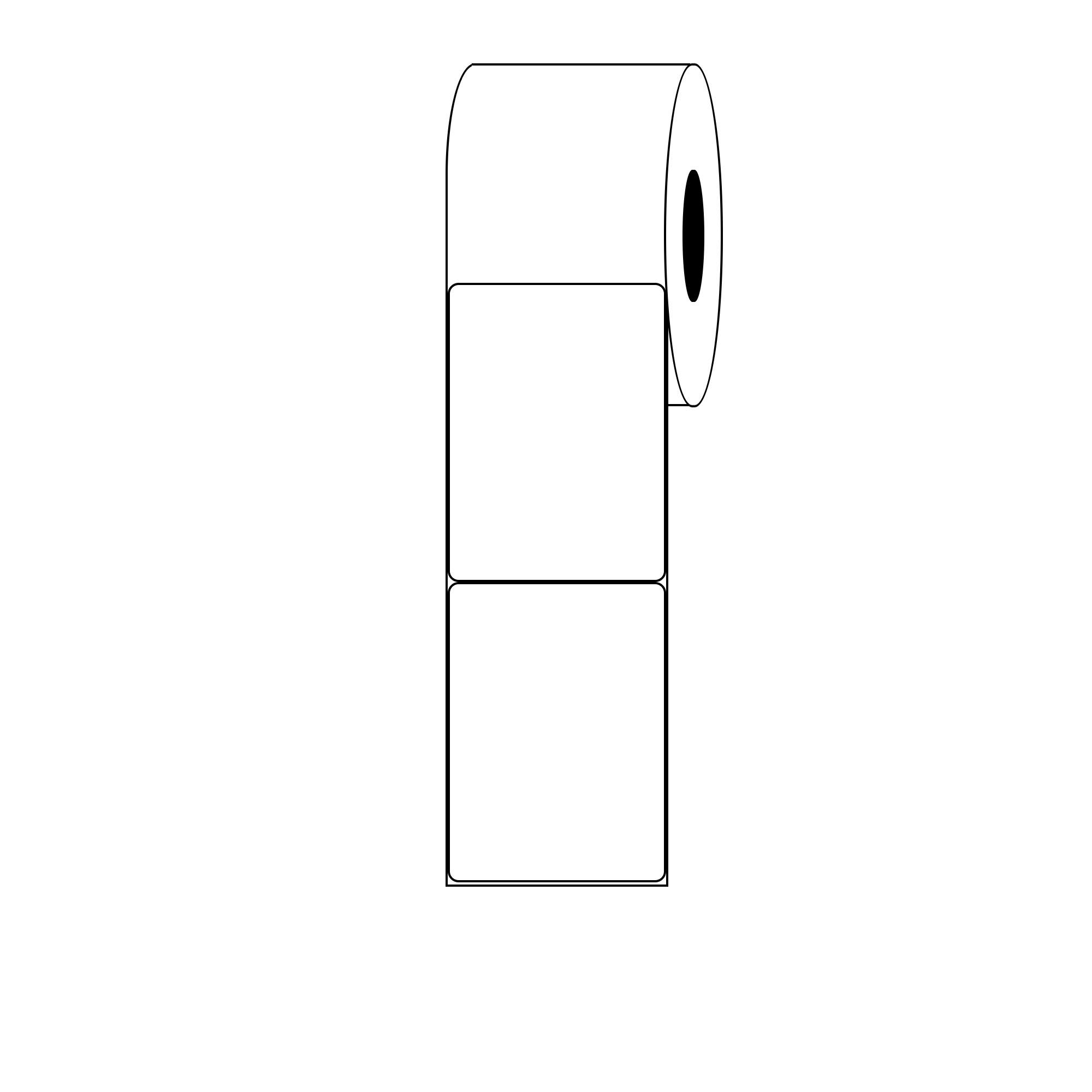 Kenco Premium 5" X 7" Standard Gloss Paper Roll-Fed Inkjet Labels. Compatible with Epson ColorWorks CW-C6500A & CW-C6500P Printers. 775 Labels per Roll on a 3" Core and 8" Outer Diameter.