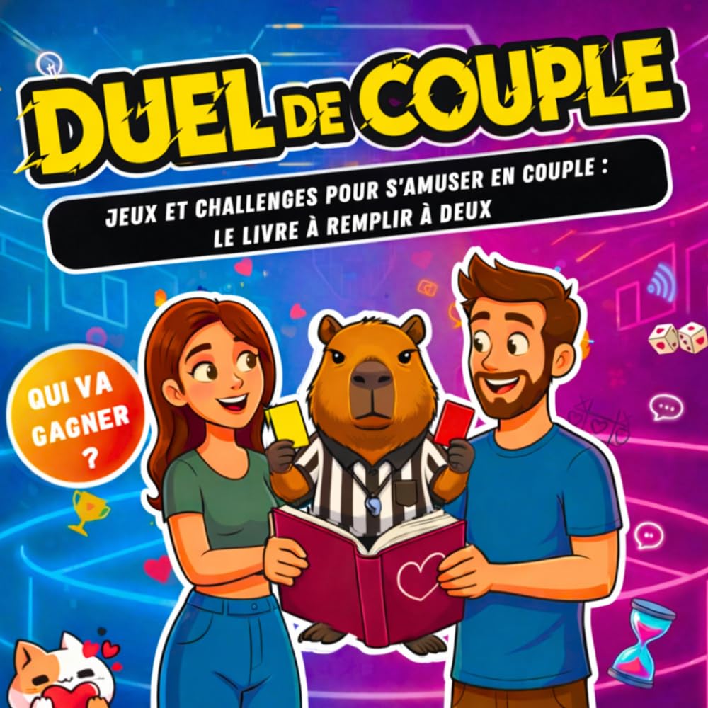 Duel de Couple, Jeux et Challenges pour s'amuser en couple. Le livre à remplir à deux.: Qui va gagner ? Défis amoureux drôles. Cadeau pour renforcer la complicité.