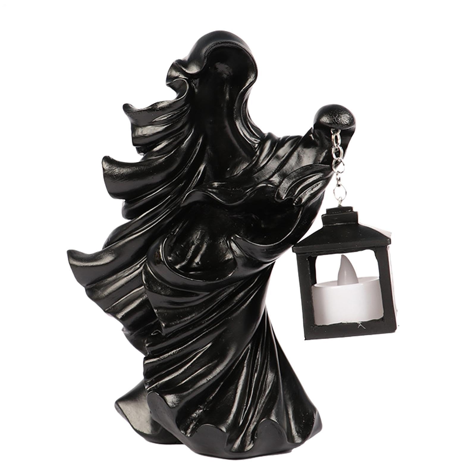 Figurka Halloween piekła posłaniec dekoracja patio z latarnią LED
