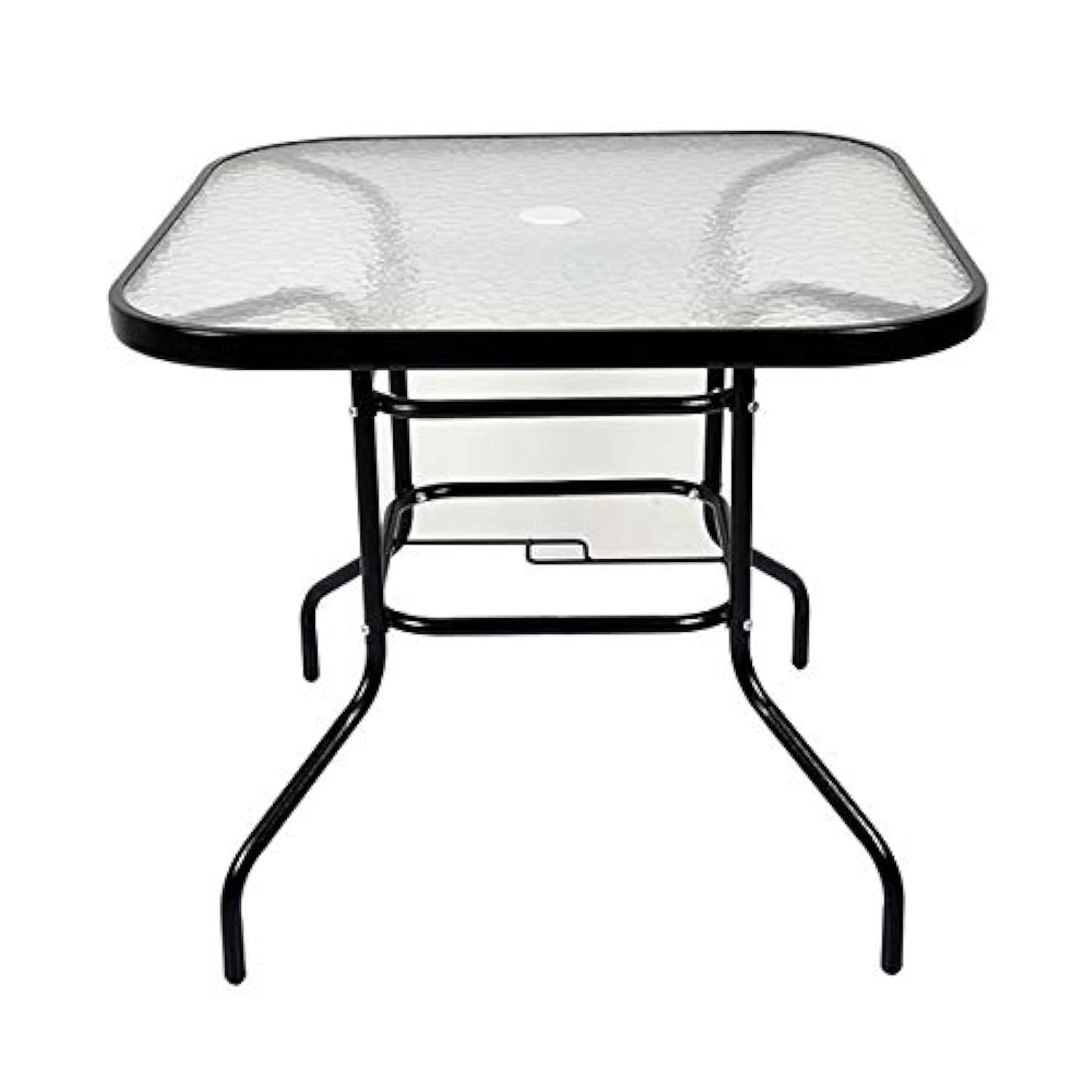 YULAN Iron Glass Table Outdoor (Square+Round) (BLACK) 010
