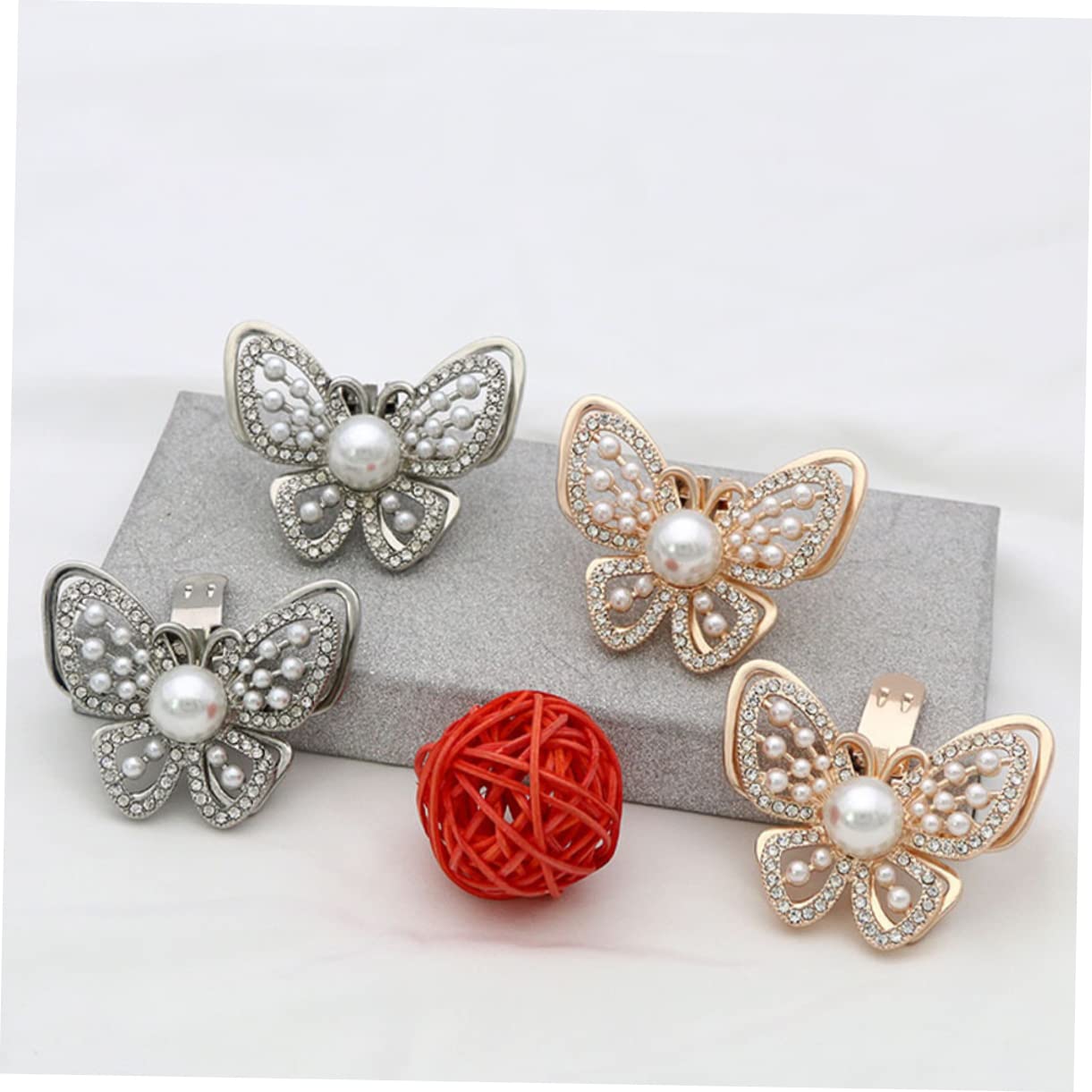 Healeved Clip per Scarpe Sposa con Decorazioni Chic per e Pumps Accessorio per Cerimonie e Cristallo
