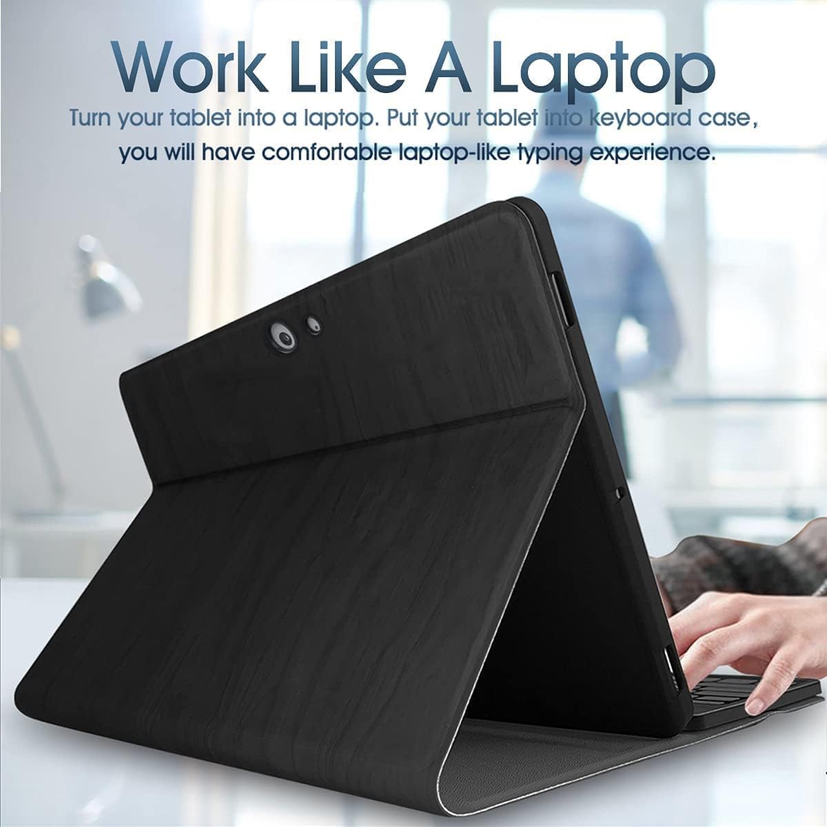 Backlit Keyboard Case for Microsoft Surface Go 4 2023 /Go 3 2021 /Go 2 2020 /Surface Go 2018 Tablet,7 Colors Backlight Magnetic Detachable Wireless Keyboard with Premium PU Cover Case