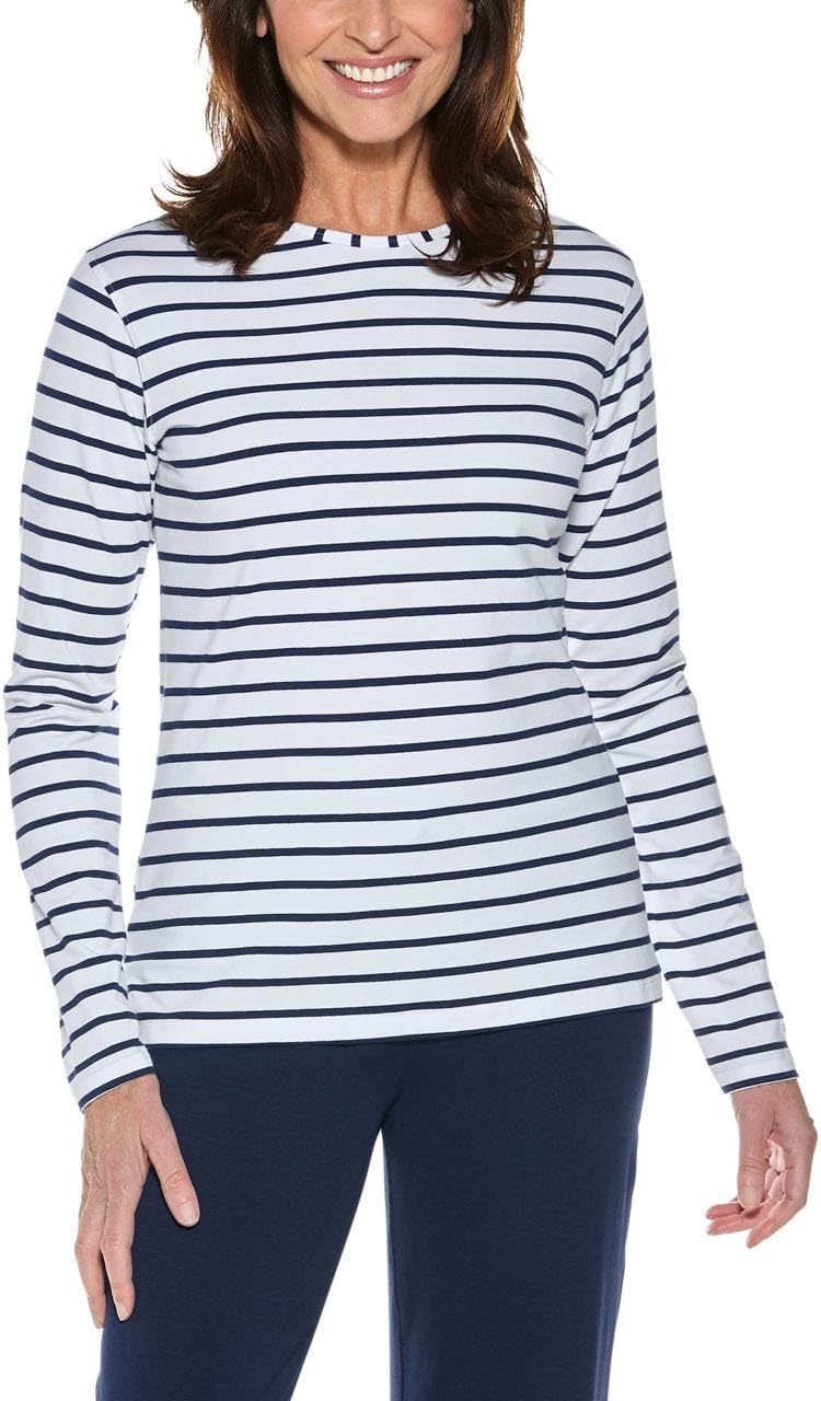 Coolibar UPF 50+ Women’s Morada Everyday Long Sleeve T-Shirt – Sun Protective