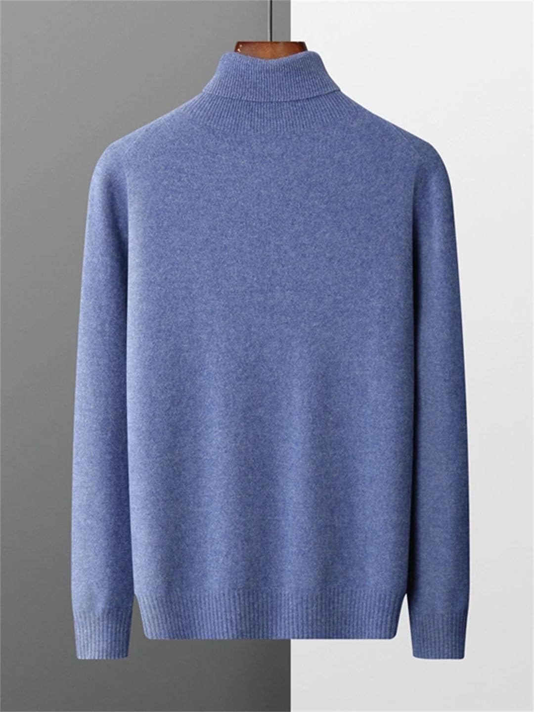 Maglione da uomo a collo alto 100% cachemire maglione a maniche lunghe di base in cashmere morbido maglione caldo