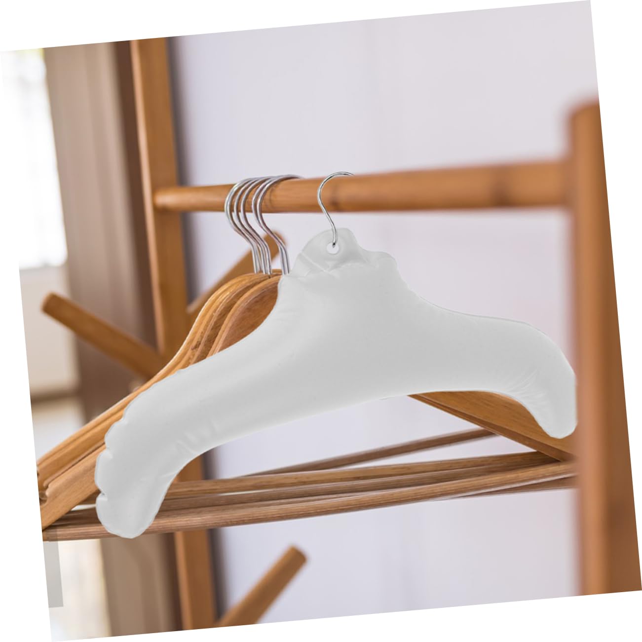 Amosfun 5 Set Gruccia Gonfiabile Appendiabiti Gonfiabile Appendiabiti Pieghevole Per Armadio Stendino Per Biancheria Organizer Per Da Viaggio Ferro Da Stiro 2 Pezzi * 5