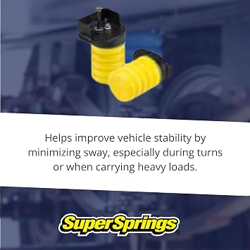 SuperSprings SSR-130-54 | SumoSprings Rear for Ford E-350|E-450, Yellow