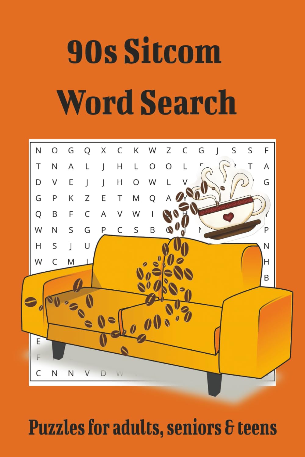 90s Sitcom word search puzzles book: Easy-to-Read Word Search Puzzles Inspired by 90s TV Comedy (6x9 inches, 110 pages) 55 puzzles. Gift for families, vacations, holidays, and free times.
