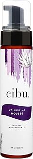 CIBU Volumizing Mousse | Travel Size Fine Hair Thickening Mousse | Strong Hold | Ultra Lightweight | Shine | Nutrient-Rich Aloevera, Rice Protein, Sunflower Seed Extract | 9oz