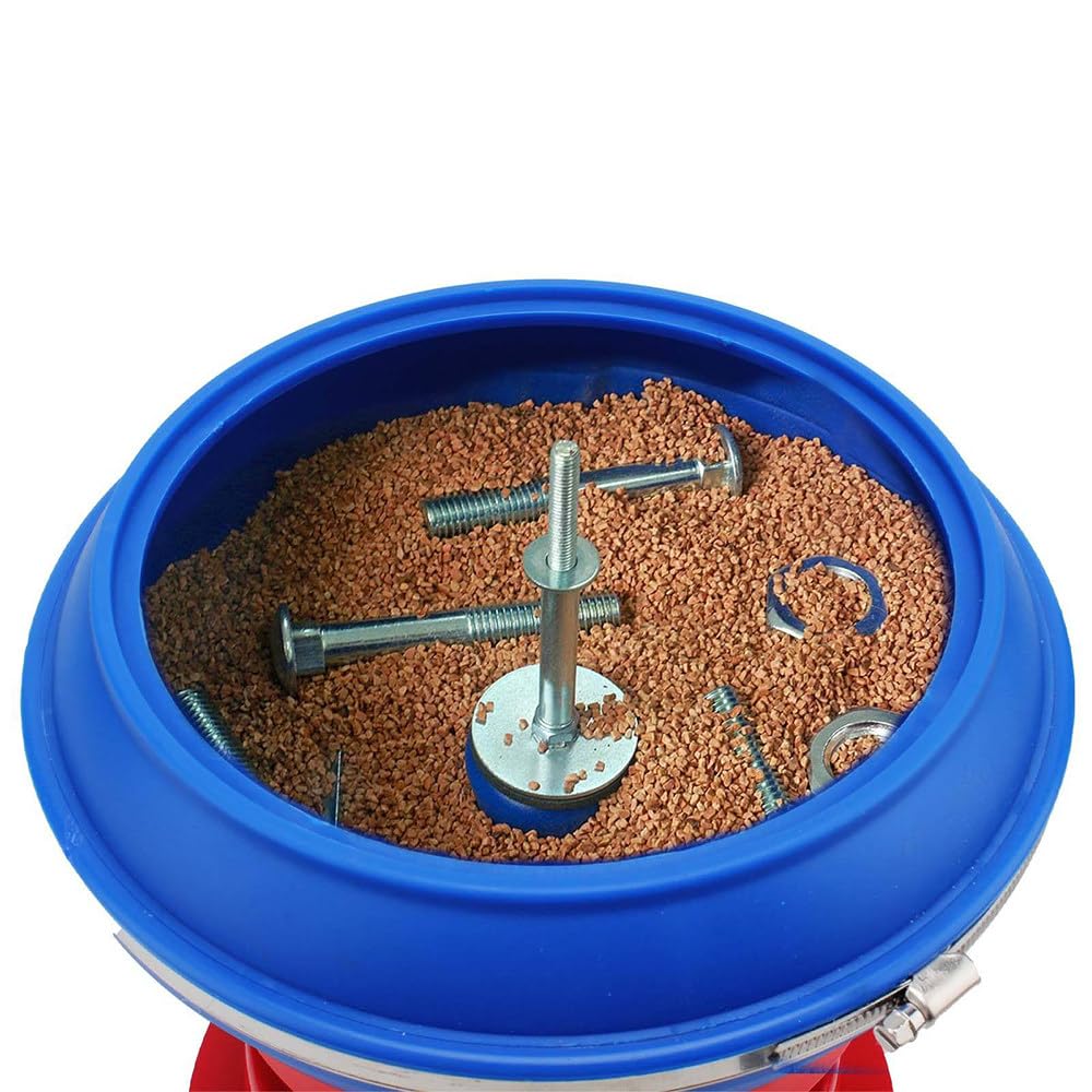 Tampón vibratorio para molienda de metal y pulido de joyas, máquina de vibración pequeña de bajo ruido para ágata y jade, 180 W