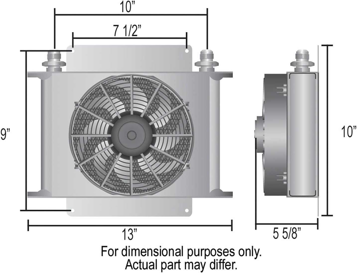 Derale 13960 Hyper-Cool Remote Transmission Cooler