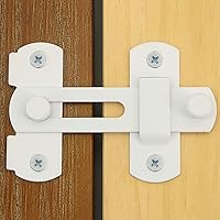 Vista 18 de Alise Pestillo de puerta abatible, cerradura de puerta de granero de acero inoxidable de 4 pulgadas, cerradura antirrobo, cerradura de seguridad