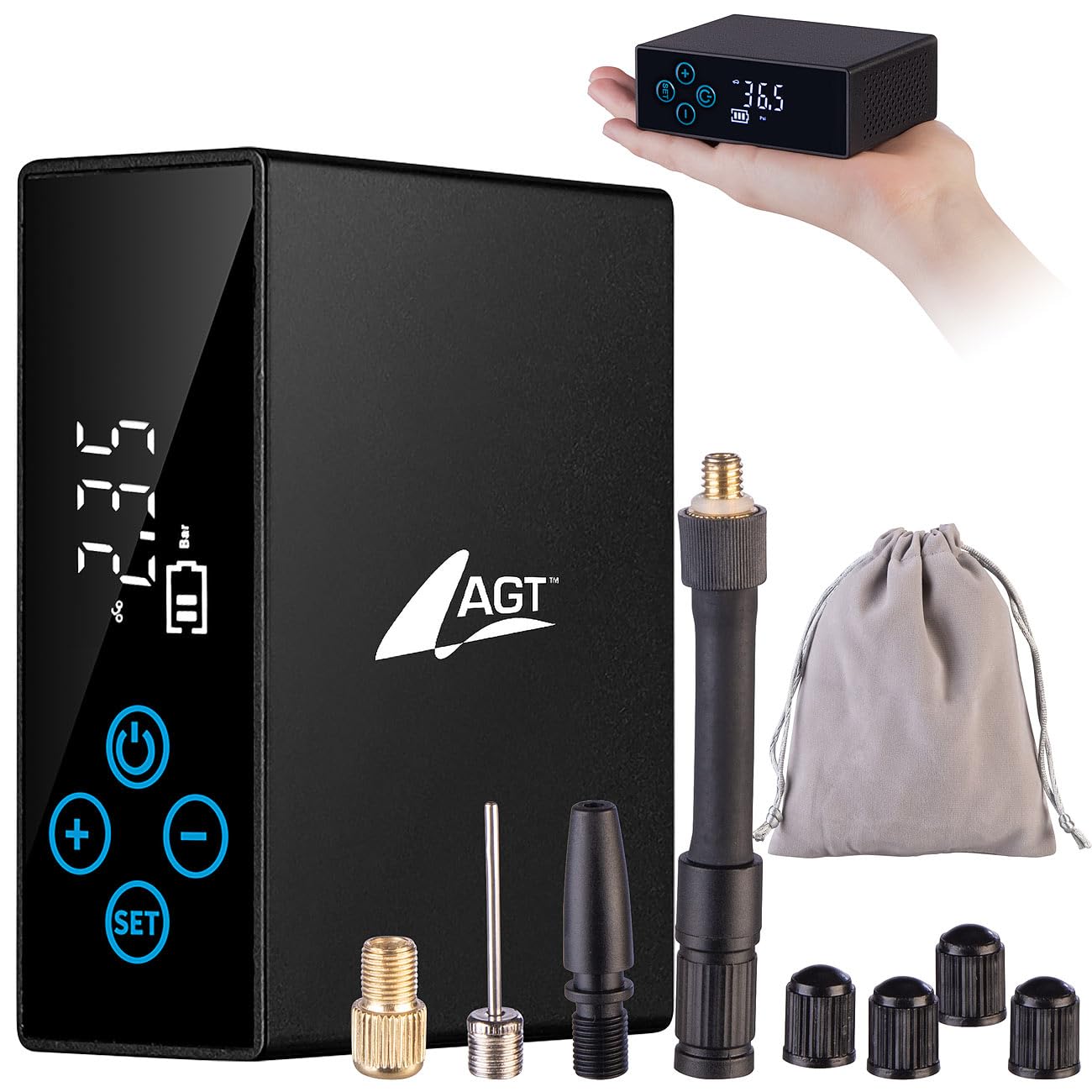Mini pompe à air rechargeable ALP-160 avec écran LED [AGT]