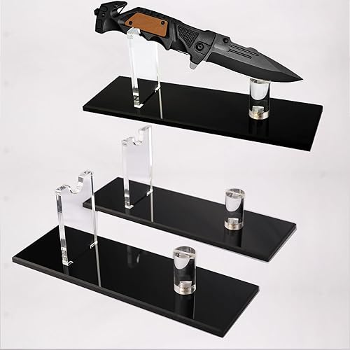 Miniatura 8 de Soporte de exhibición de cuchillos de bolsillo de acrílico pantalla de cuchillo de bolsillo único soporte de exhibición para tácticas de