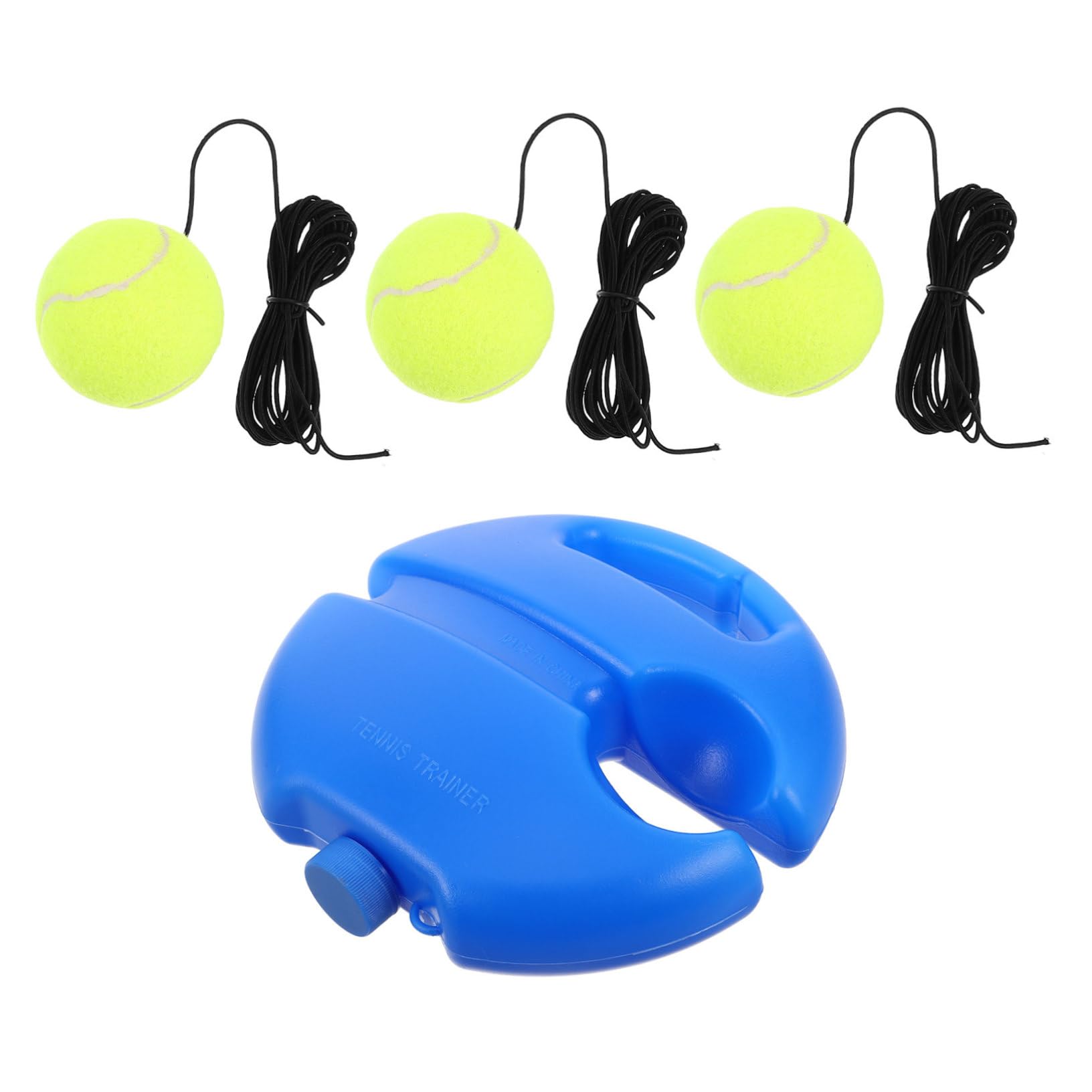Toddmomy Palla da Tennis Rimbalzante con Base e Corda Attrezzatura per Allenamento di Tennis Fornitura Kit Strumento Portatile da Interno Allenatore Principiante Sport
