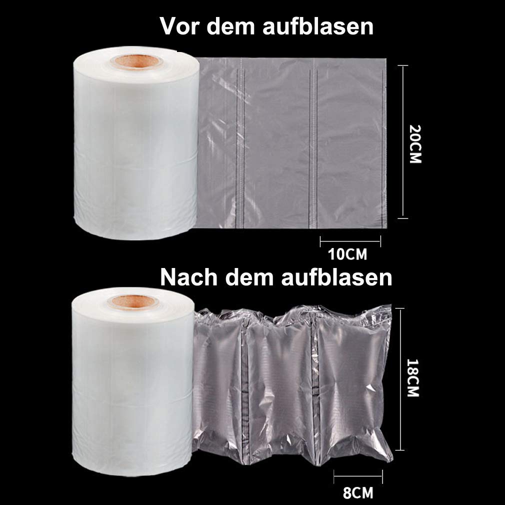 Luftpolsterkissen-Rolle 600 Meter 200 * 100mm Verpackungsmaterial ca. 6000 Luftpolsterkissen