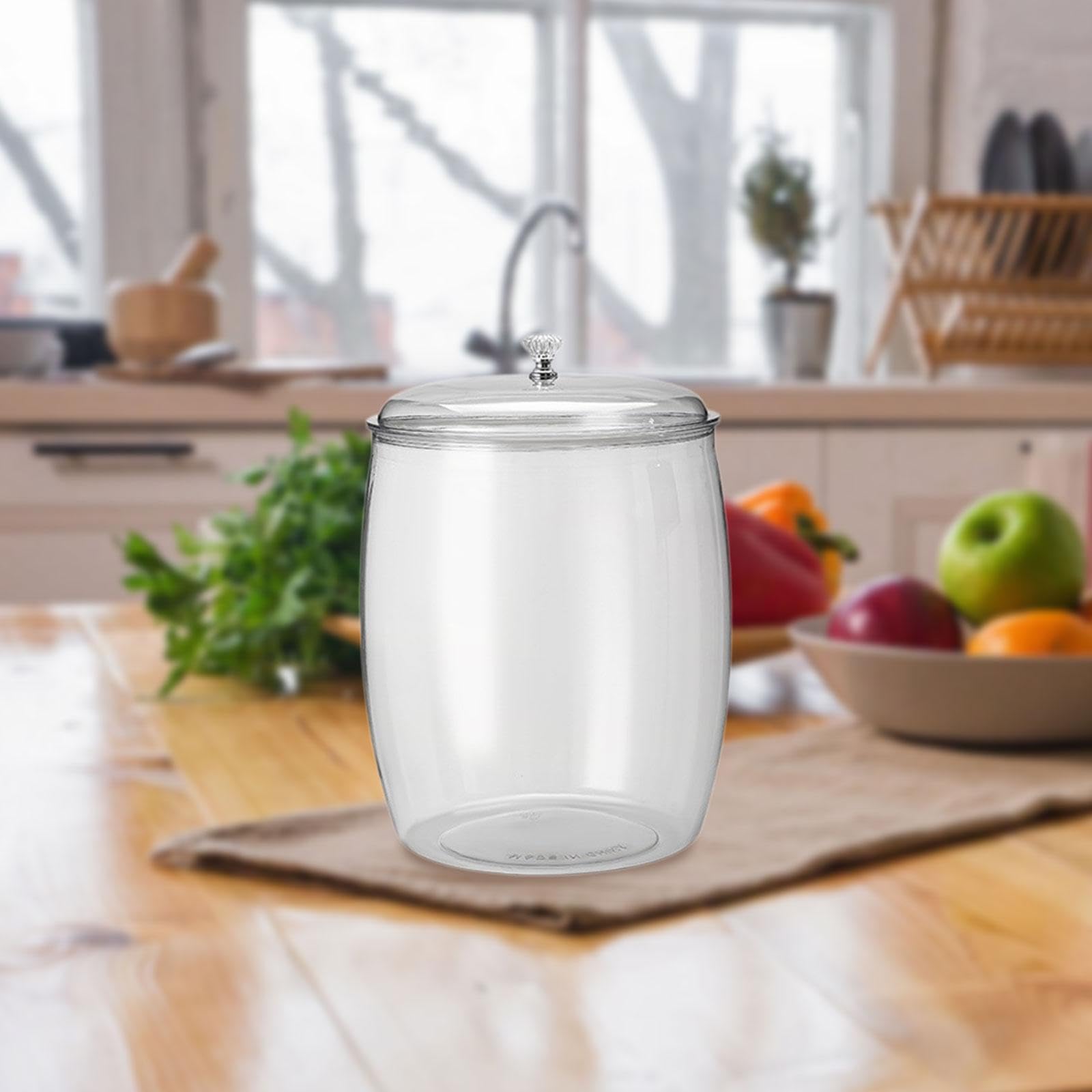 Vorratsbehälter Küche Lebensmittel Vorratsdose mit Luftdichtem Deckel Mehrzweck Küchen Vorratsglas Versiegeltes Gefäß Transparenter, 17.5 L