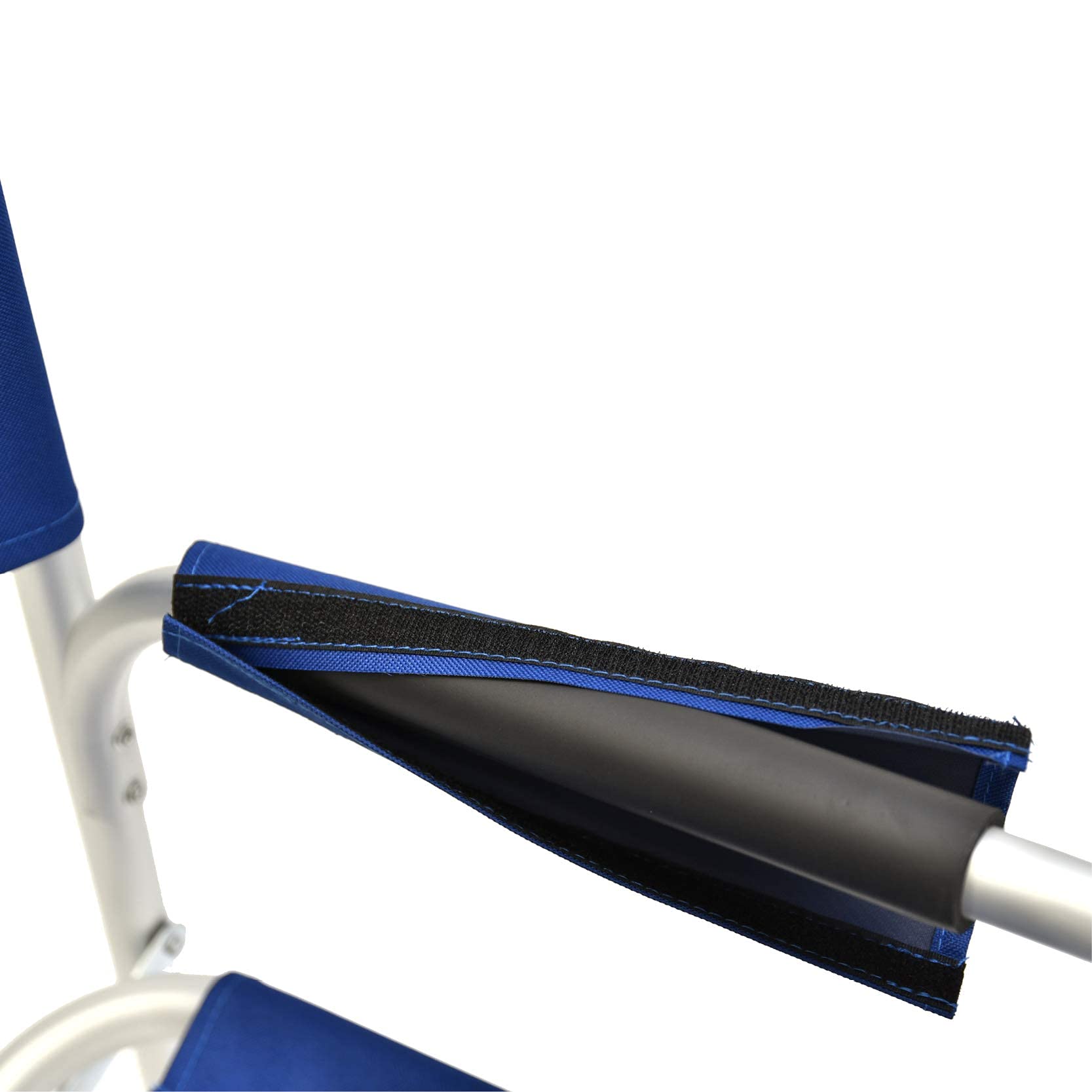XONE Coppia POLTRONE Regista 56x47x78CM in Alluminio e 600D PVC | Sedie Regista con braccioli Foderati - 2 Pezzi - Colore Blu Leggera e maneggevole