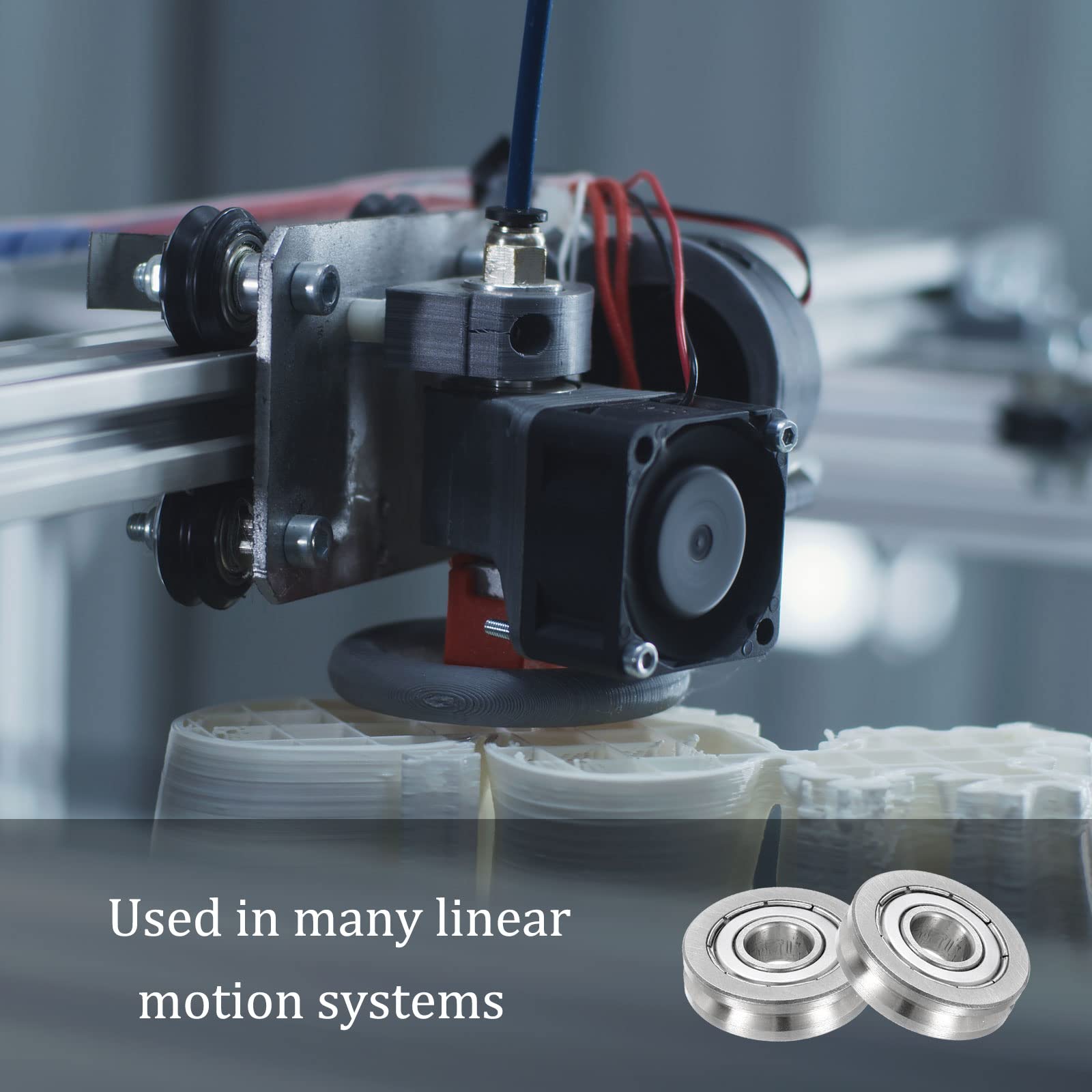 10pcs V624ZZ V Groove Roulement à Billes En Acier , Mini Roulements à