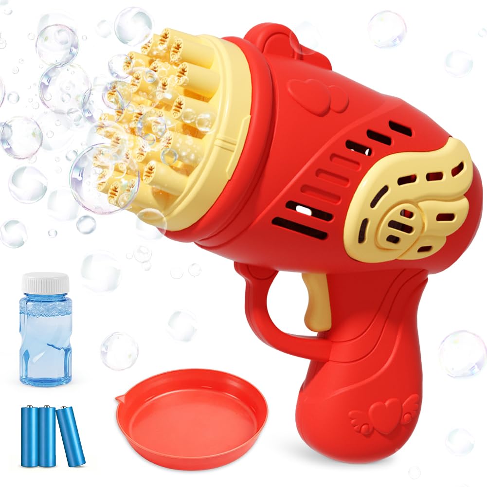 Bubble Machine, Bubble Maker for Kids, with Bottles Bubble, Summer Outdoor Toy, Weddings, Birthday Parties, Outdoor Activities — image 1