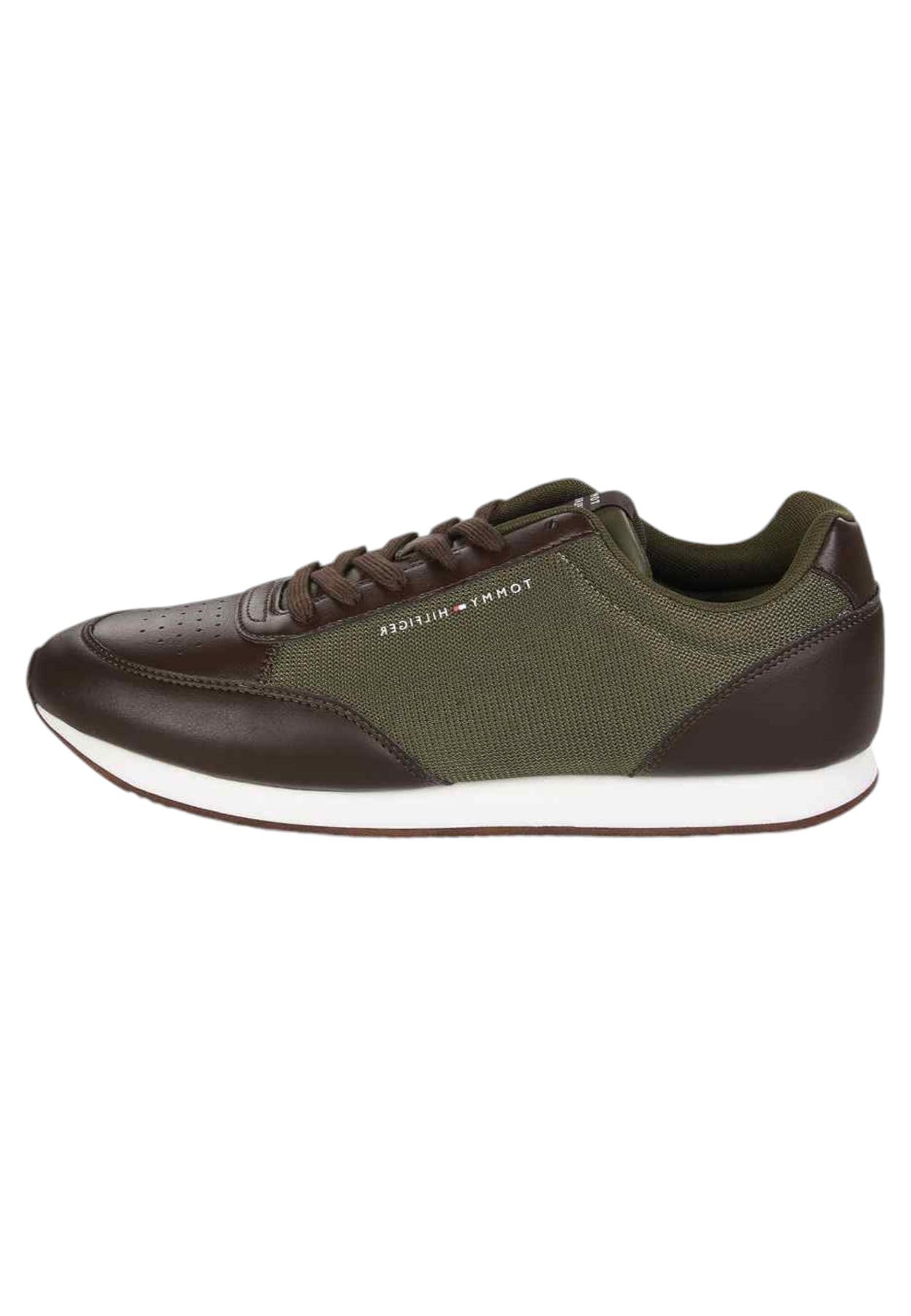 Tommy Hilfiger Men’s Mix Low Top Trainers, Brown (Cocoa), 6,5