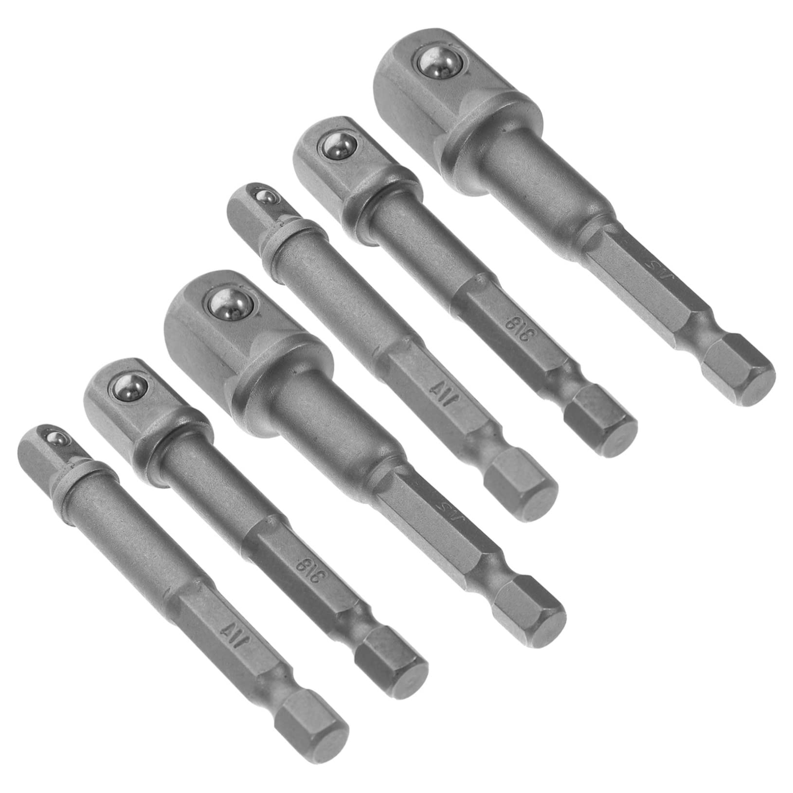 Mipcase 5 Set Adattatori Per Bussole Da Trapano in Acciaio Include Adattatori Robusti E Facili Da Installare Per Uso Industriale E Meccanico 6 Pezzi*5
