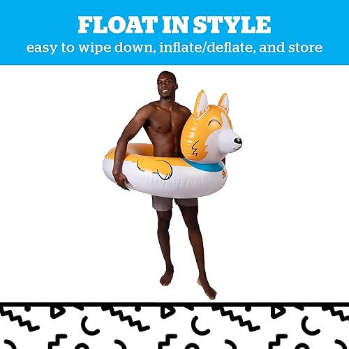 Miniatura 4 de BigMouth - Flotador gigante de animales para piscina, tubo flotante inflable, anillo de natación, juguete acuático para fiesta de verano al aire