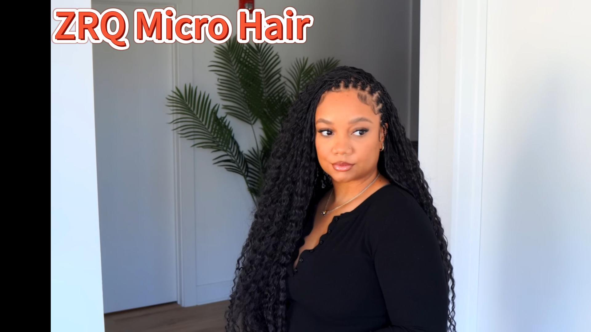 Amazon.com : ZRQ Pre looped Micro Brazilian Braids Curly Crochet