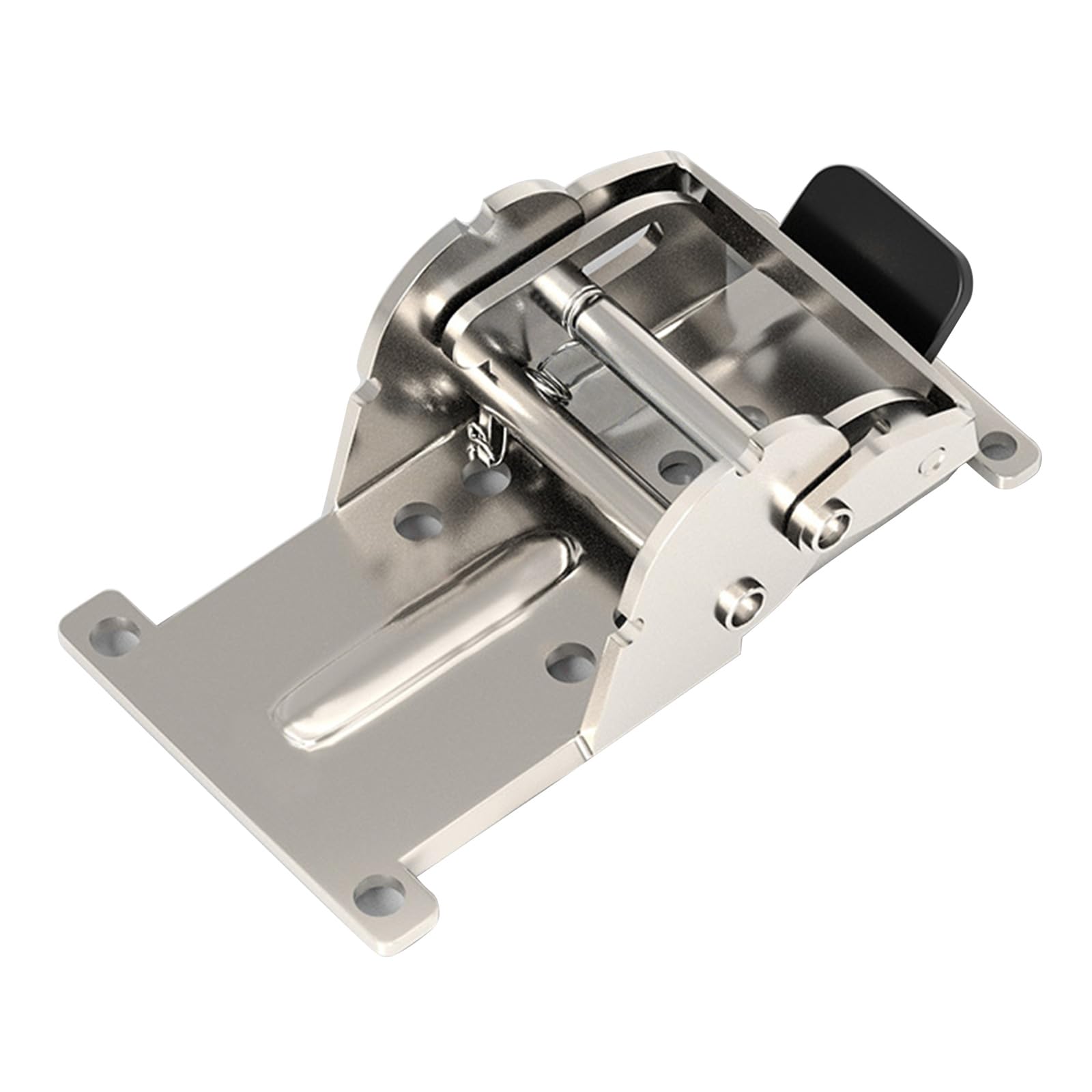 Rxgiasup Silver Locking Folding Hinges 180 Degree Folding Leg Bracket Folding Workbench Extended Table Bed Sofa Lock Folding Hinge