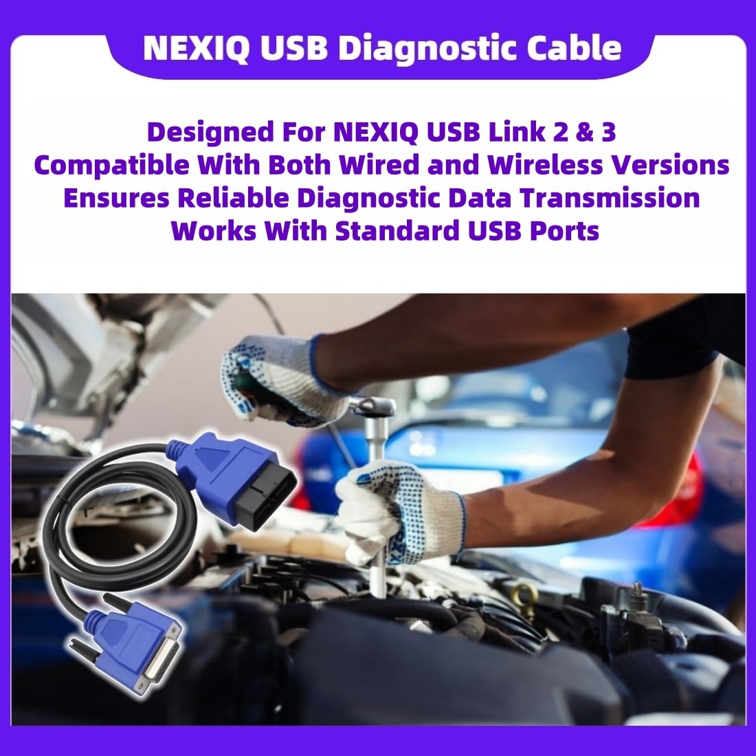 Amazon.com: OBD2 16-Pin Cable Adapter for NEXIQ USB Link 2 & 3