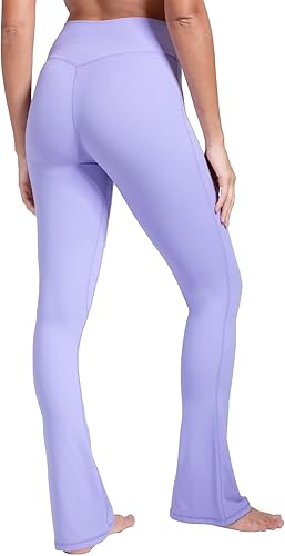 Miniatura 7 de Sunzel Butterflycra - Mini leggings acampanados de cintura alta para mujer, control de abdomen, pantalones de yoga casuales para yoga