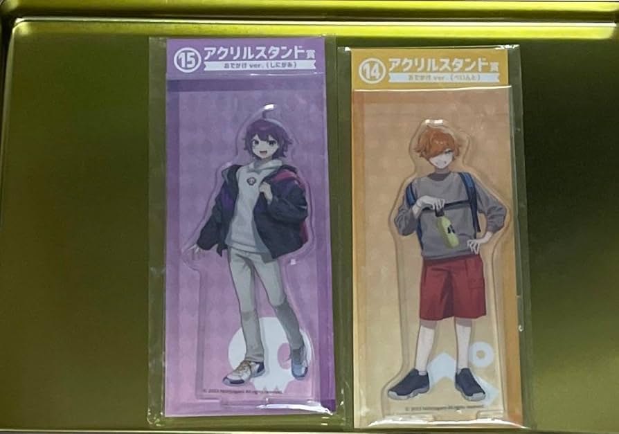 日常組 しにがみ お出かけ くじ エンタメ アクスタ ローソン 日常組 × エンタメくじ 5月30日より描き起こしイラストのグッズ発売!