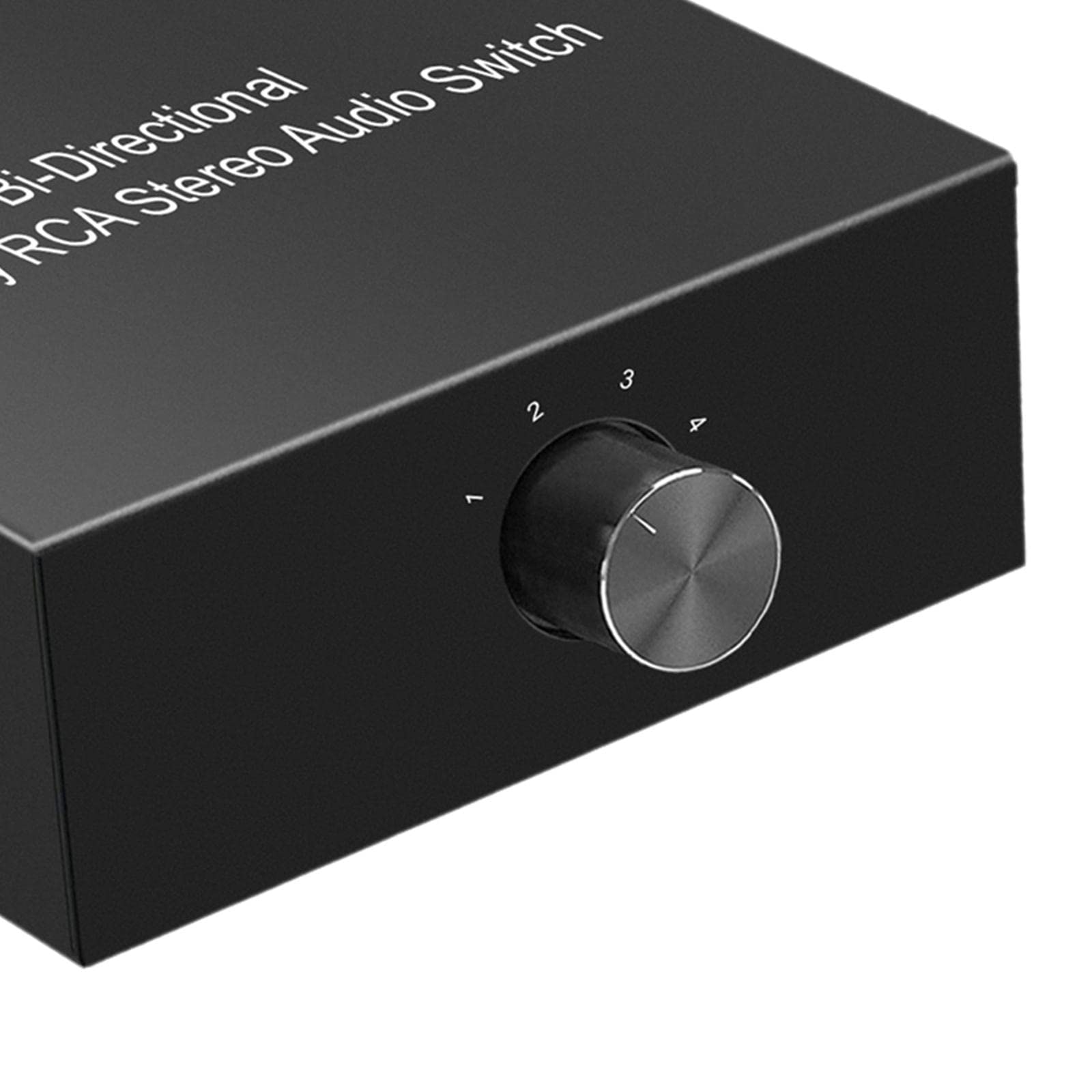 predolo 4 Porte bidirezionali Switcher Box Audio Splitter RCA Stereo Switch Selector Distributore, Interruttore a 4 canali