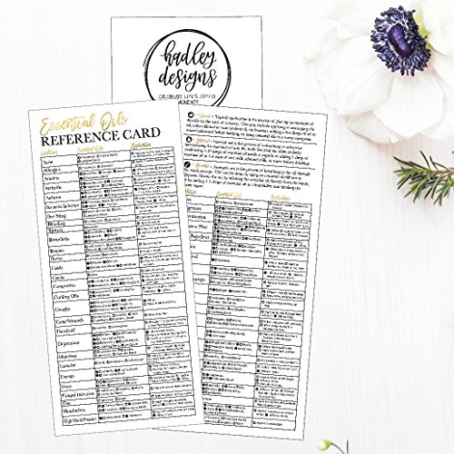 25 4x9 Essential Oil Reference Cards, For Independent Distributor Business Marketing Supplies, Educational Guide Sheet Charts Beginners, Book Mark, Guidebook Handbook Quick Mini Manual - Thumbnail 3