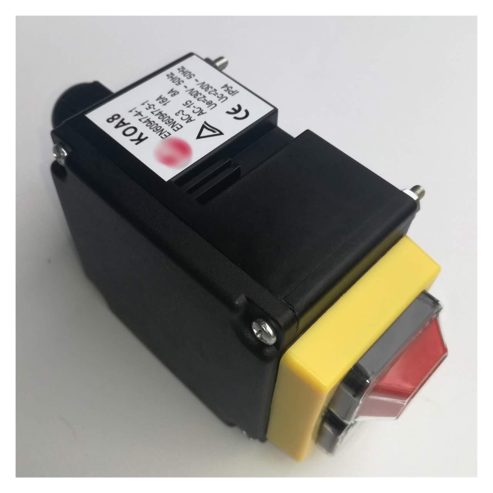 Interruptor de botón, interruptor de encendido, interruptores de botón magnéticos industriales, interruptor de seguridad de parada de emergencia for equipos eléctricos, máquina 230V 16(8) A KOA8