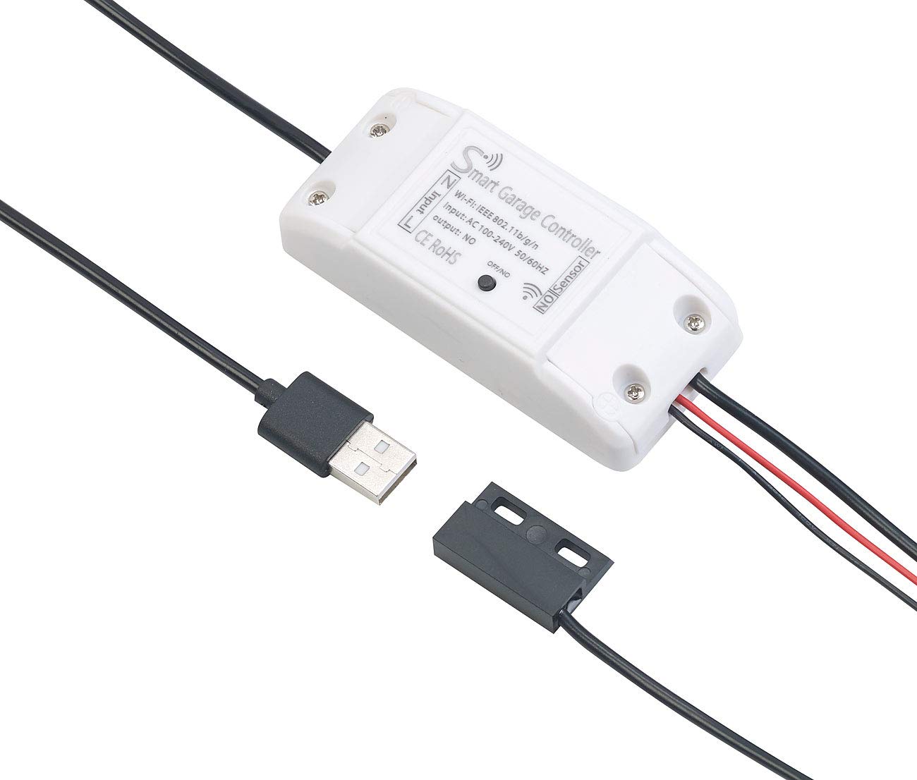 VisorTech controllo cancello: Set da 2 Ricevitore WLAN per azionamento del cancello, compatibile con Siri e Google Assistant